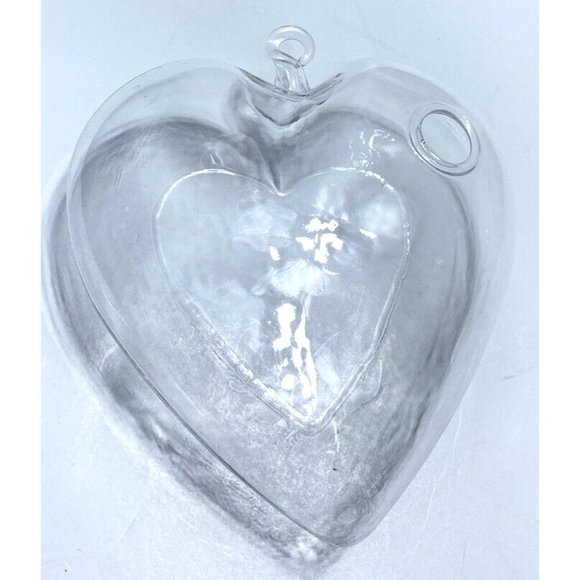 Cute Clear Glass Heart Window Decor, Hanging Plant Holder/ Water Beads - Picture 16 of 16